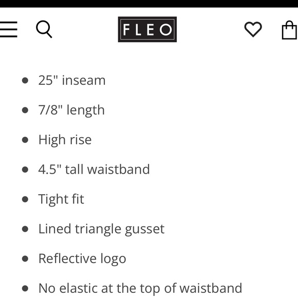 Fleo Teal Leggings - sz S - Picture 5 of 6